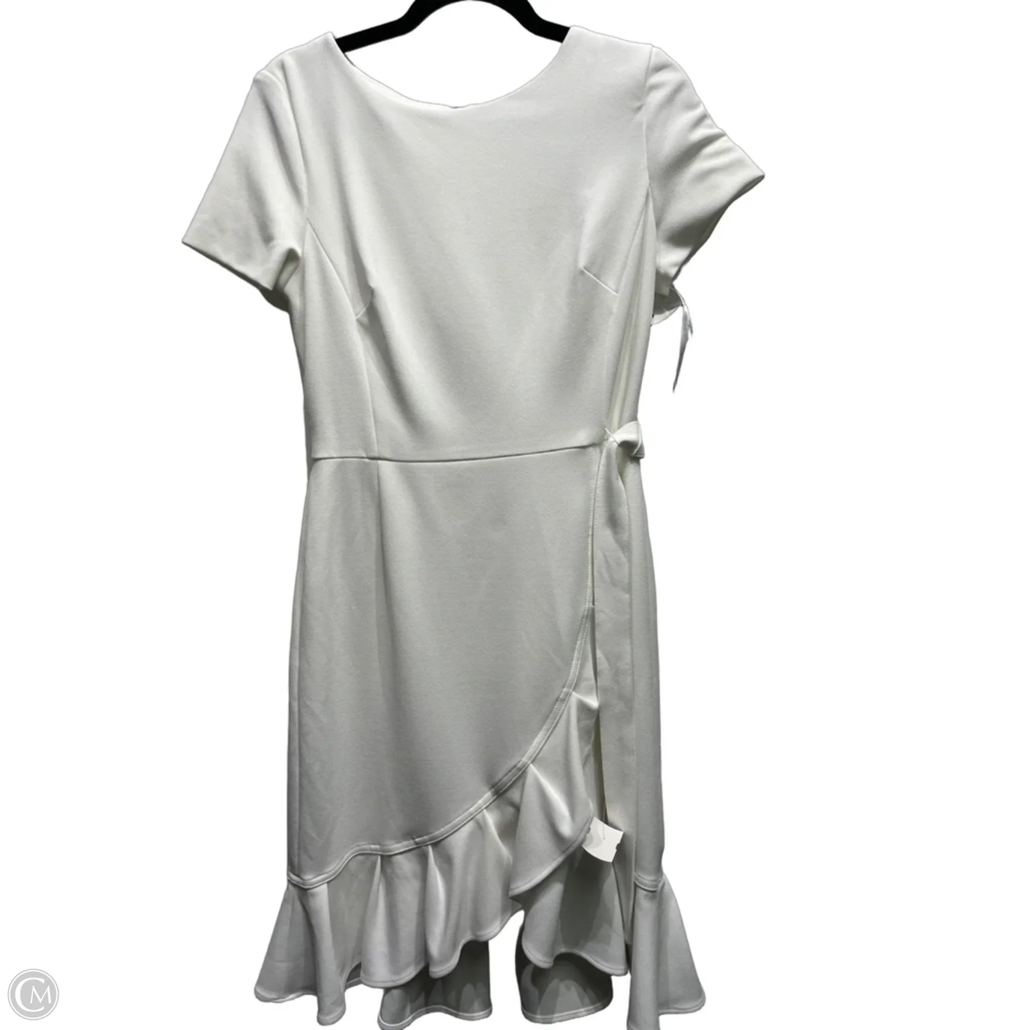 Dress Work By Calvin Klein In White, Size: 8