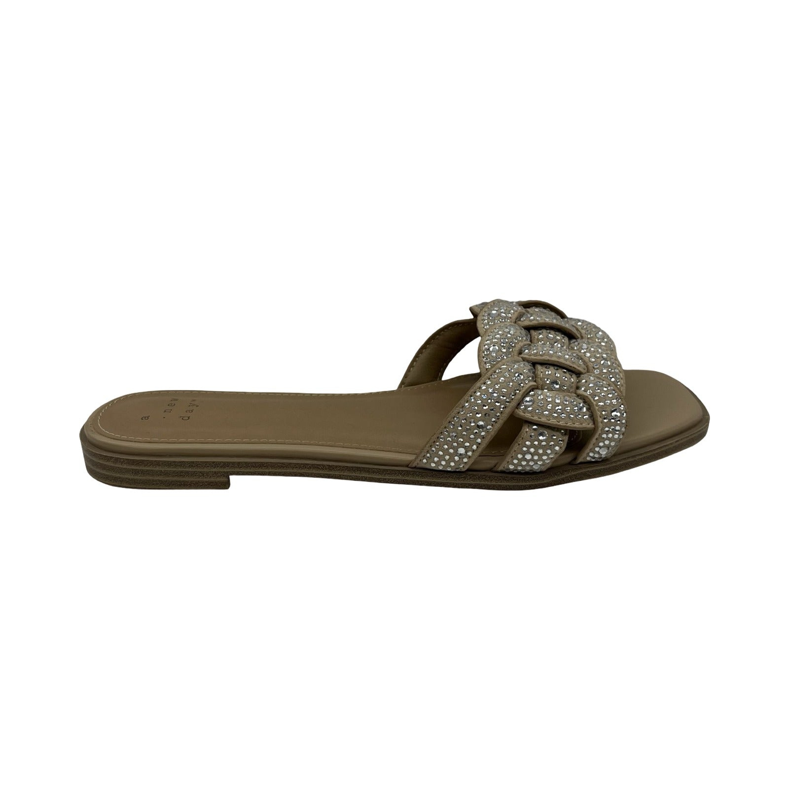 Sandals Flats By A New Day In Tan, Size:6.5