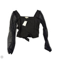 Top Long Sleeve By Moa Moa In Black, Size: S