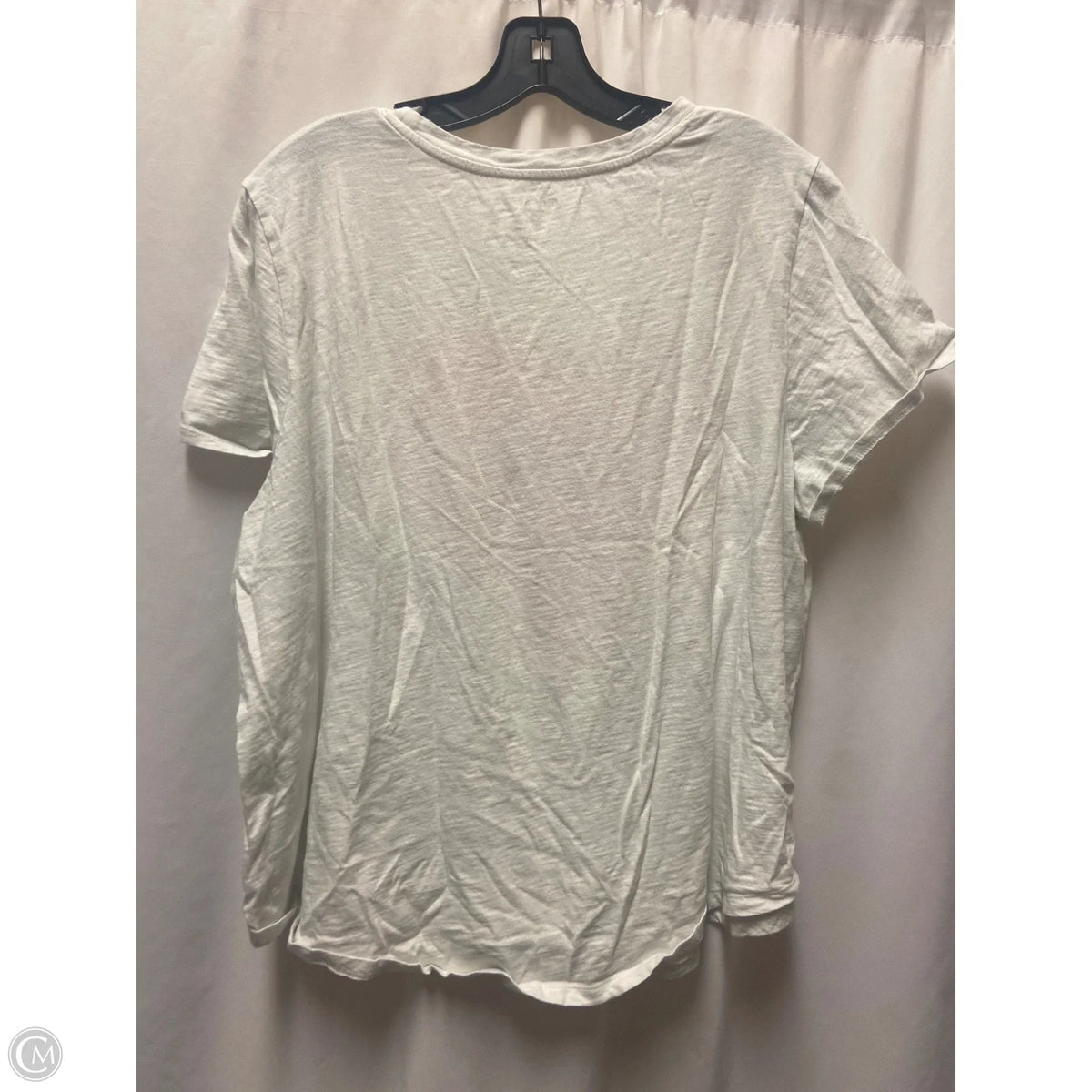 Top Short Sleeve By Old Navy In White, Size: 2x