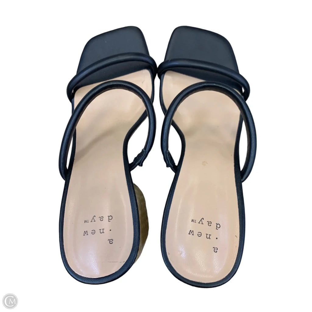 Shoes Heels Block By A New Day In Black & Tan, Size: 7.5