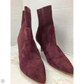 Boots Ankle Heels By Marc Fisher In Purple, Size: 8.5