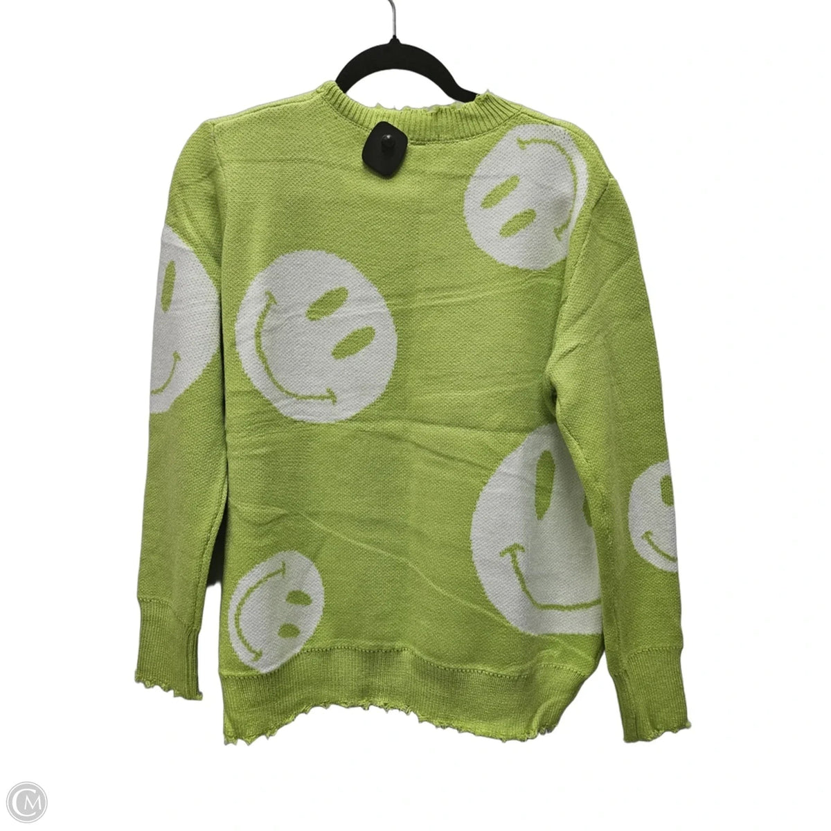 Sweater By Miss Sparkling In Green & White, Size: Xl