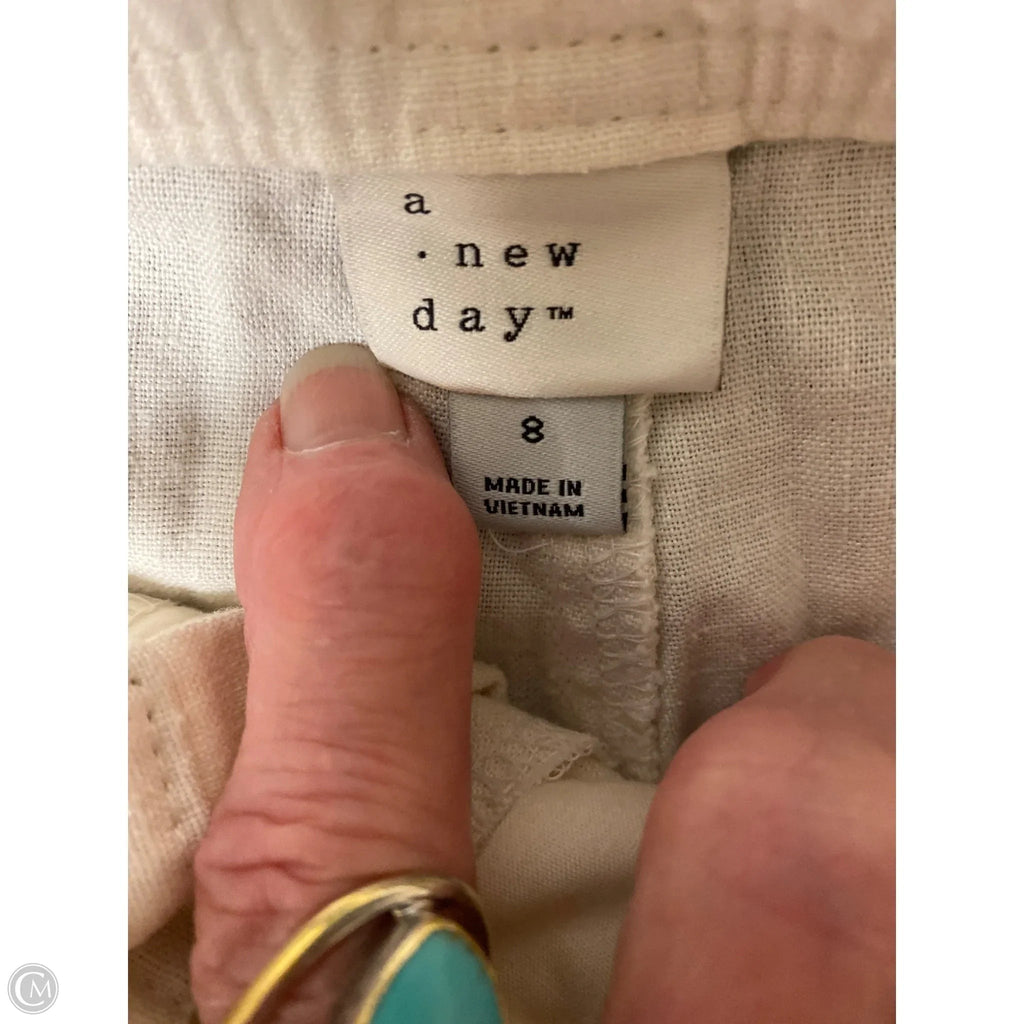 Pants Cargo & Utility By A New Day In Cream, Size: 8