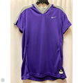 Athletic Top Short Sleeve By Nike In Purple, Size: Xl