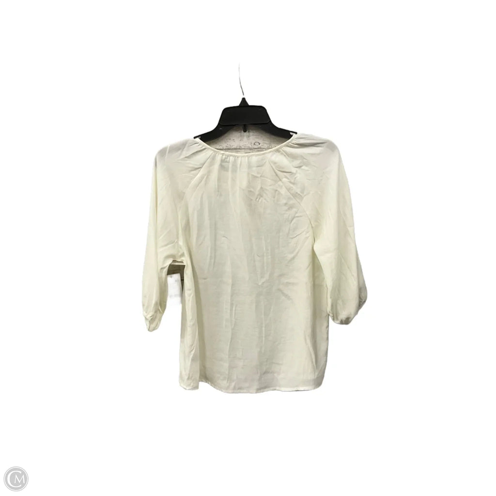 Top 3/4 Sleeve By 89th And Madison In Cream, Size: Sp