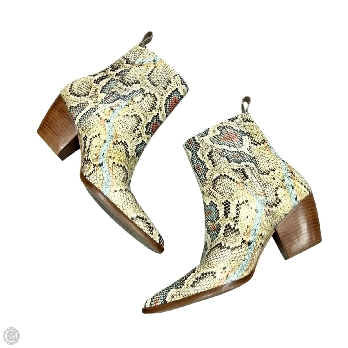 Boots Ankle Heels By Matisse In Snakeskin Print, Size: 8