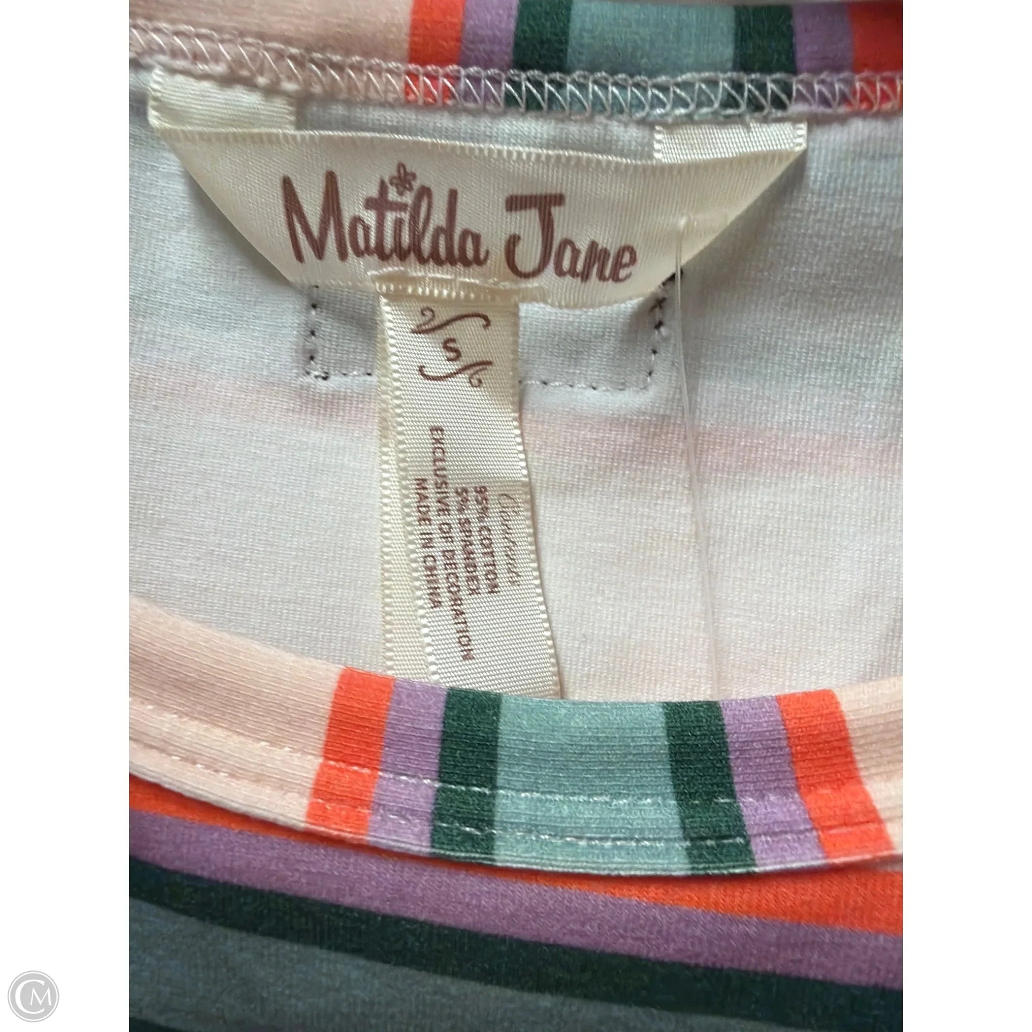 Top Short Sleeve By Matilda Jane In Green, Size: S