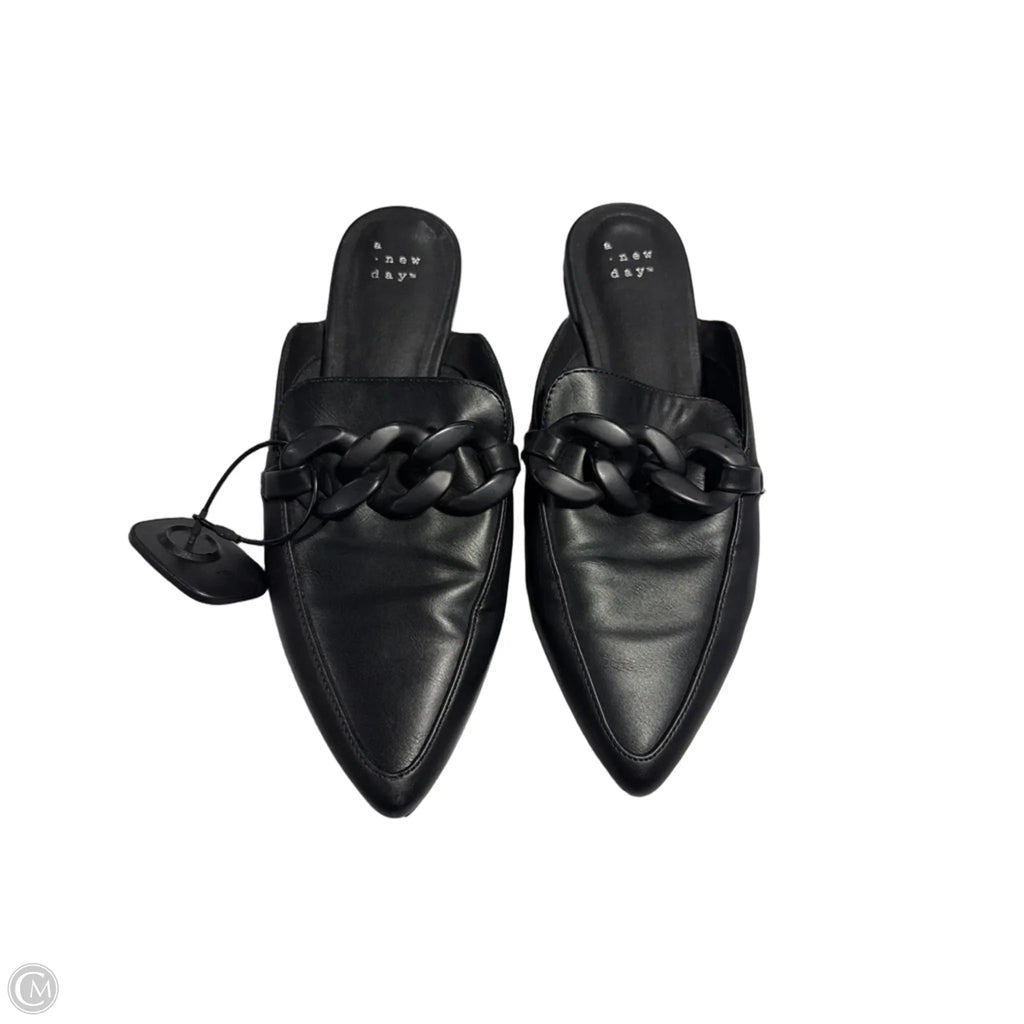 Shoes Flats By A New Day In Black, Size: 7