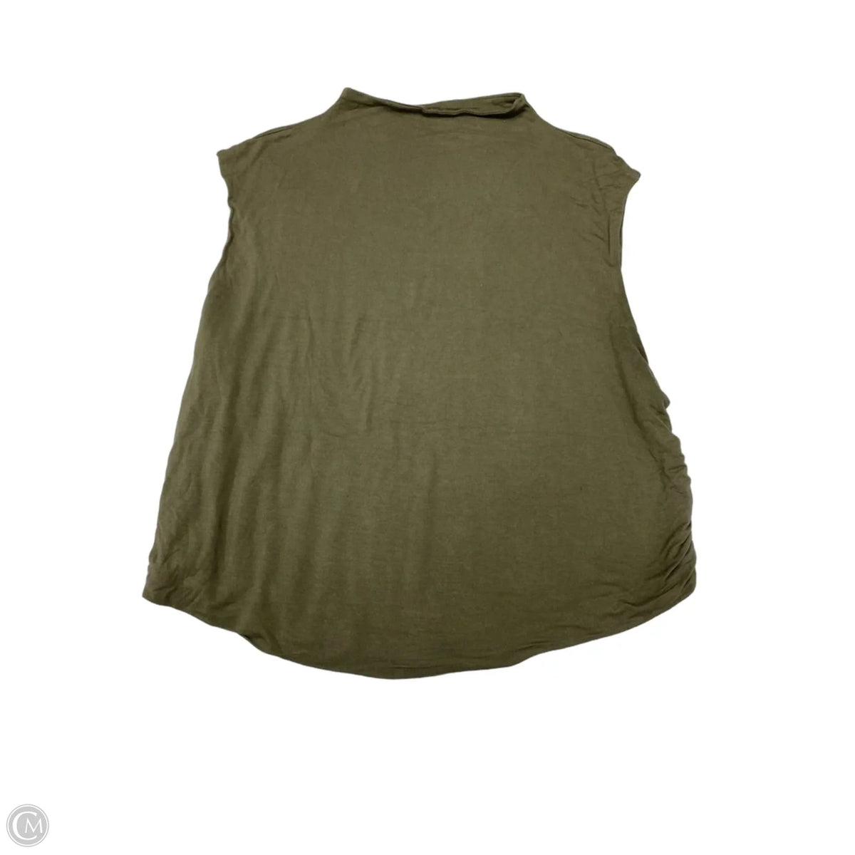 Top Sleeveless Basic By A New Day In Green, Size: 1x