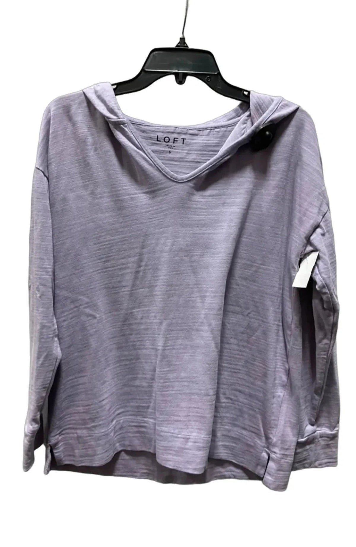 Top Long Sleeve By Loft In Purple, Size: S