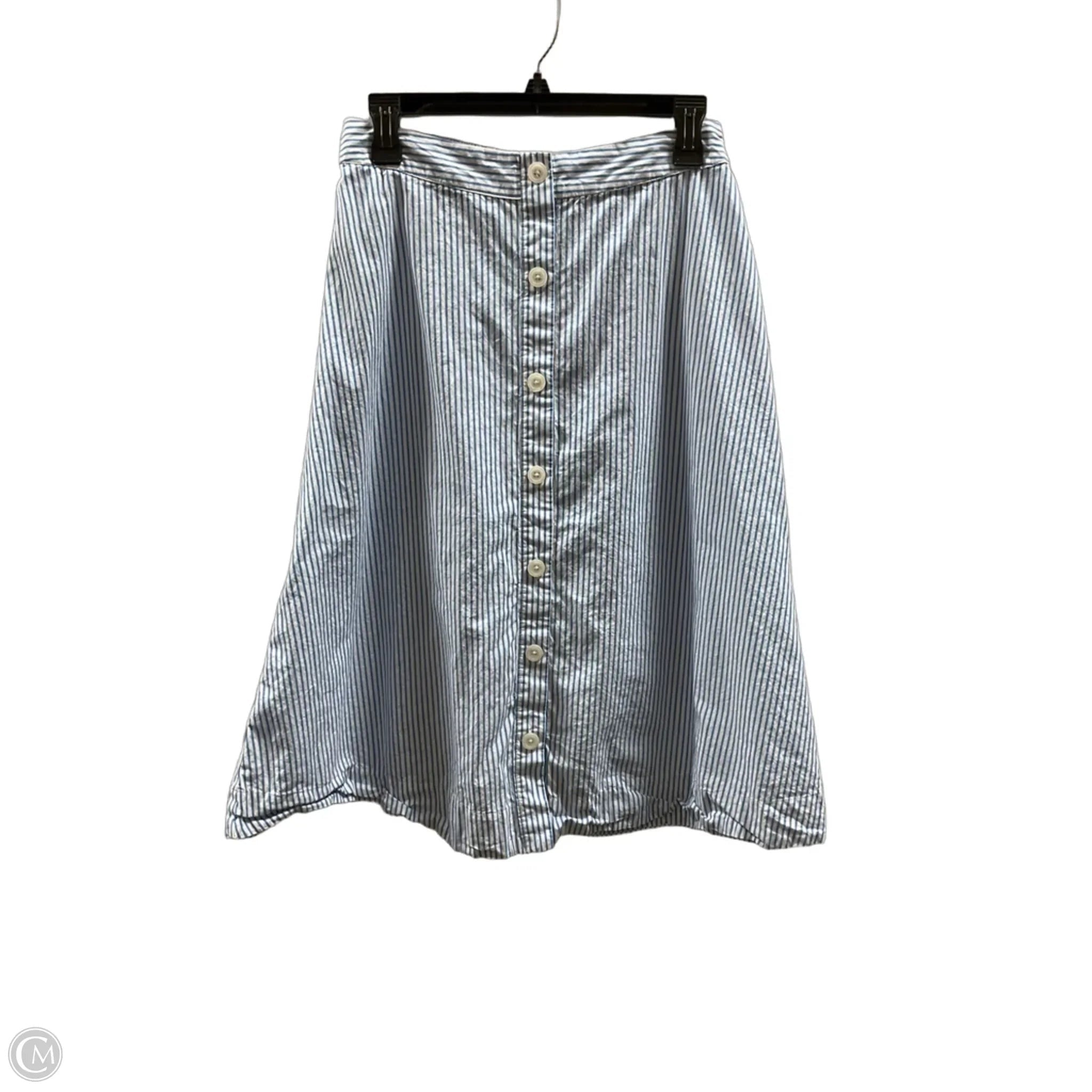 Skirt Midi By A New Day In Striped Pattern, Size: M