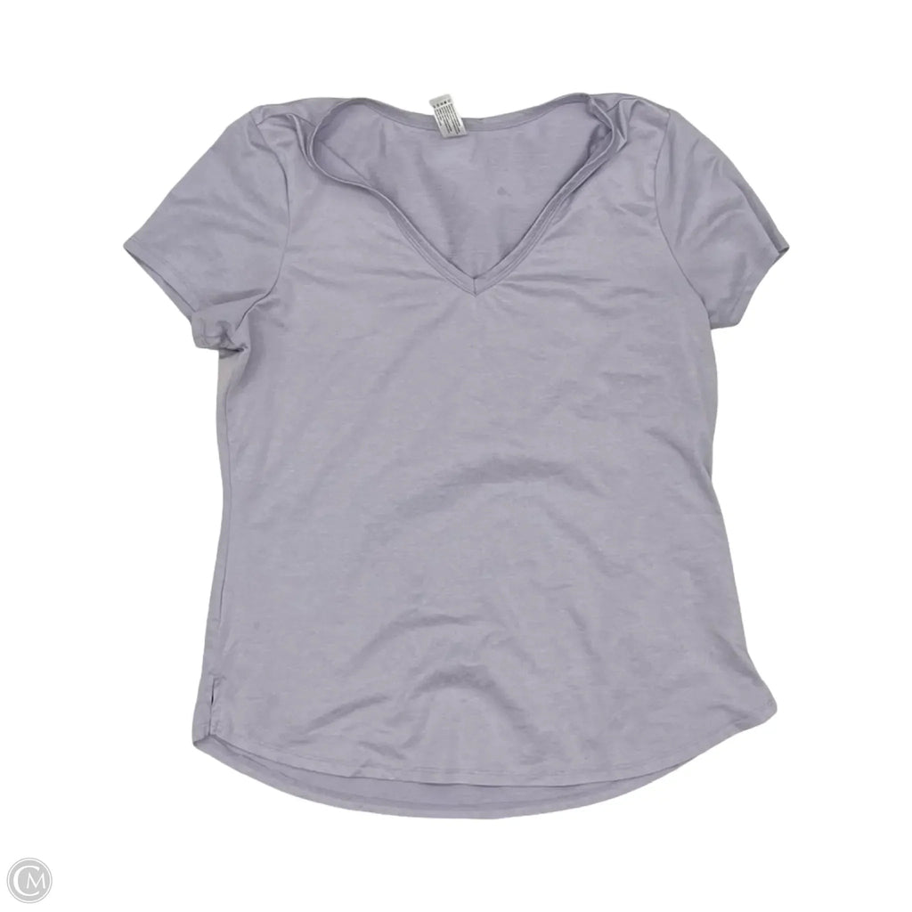 Athletic Top Short Sleeve By 90 Degrees By Reflex In Purple, Size: M