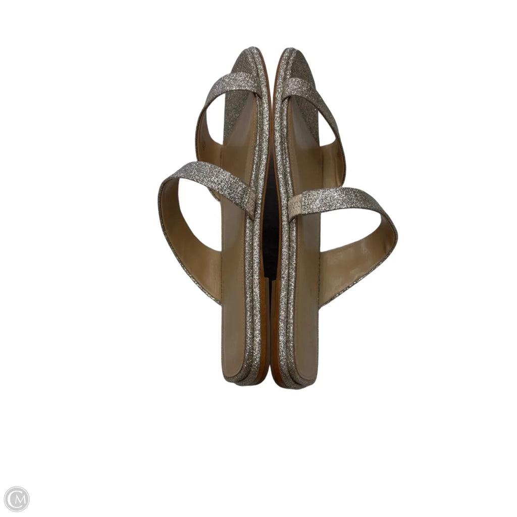 Sandals Flats By Michael Kors In Gold, Size: 9.5