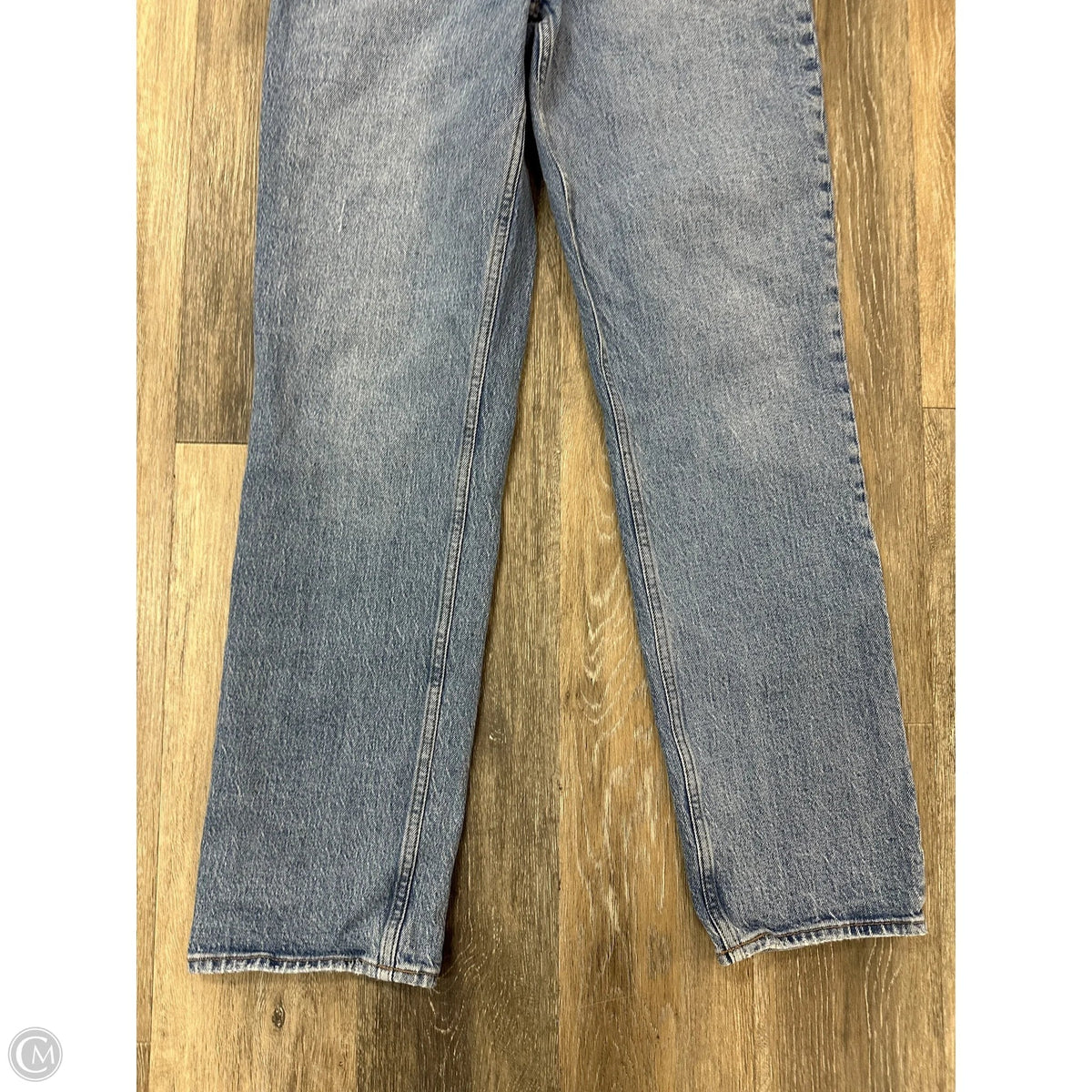 Jeans Straight By Abercrombie And Fitch In Blue Denim, Size: 4l