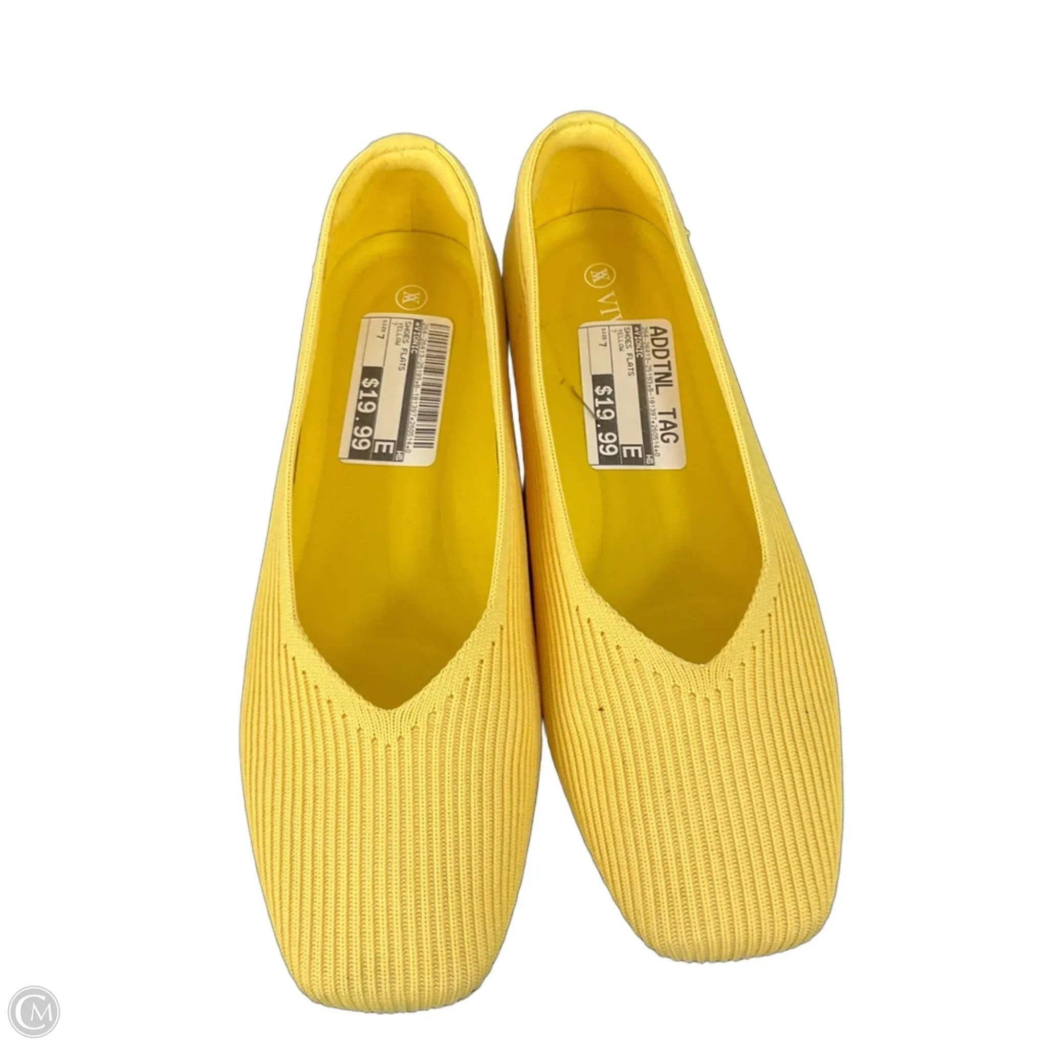 Shoes Flats By Vionic In Yellow, Size: 7