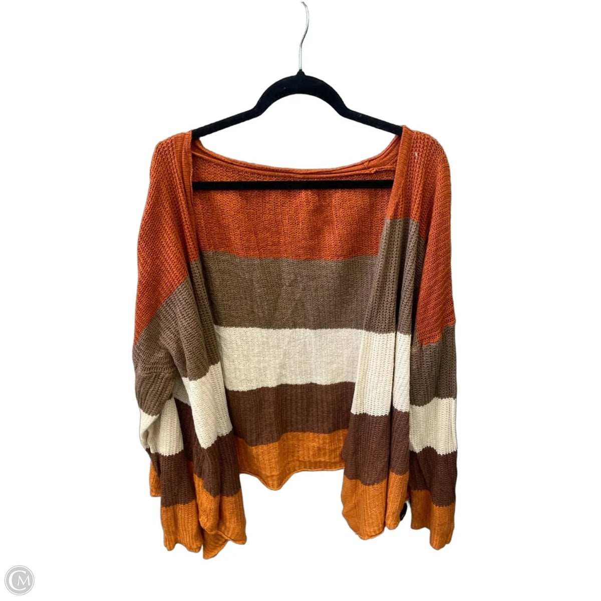 Cardigan By Clothes Mentor In Orange, Size: 2x