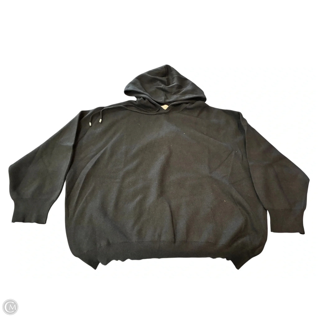 Sweatshirt Hoodie By Philosophy In Black, Size: 3x