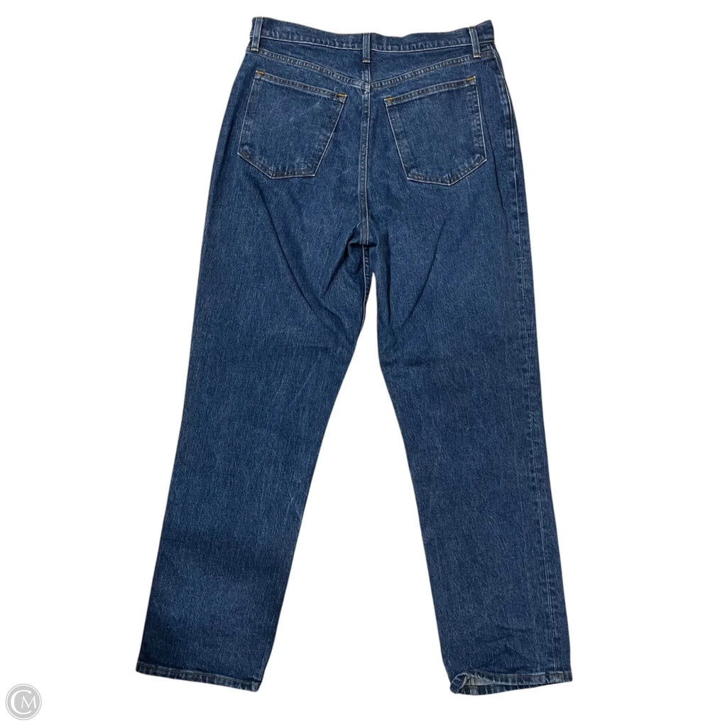 Jeans Straight By Abercrombie And Fitch In Blue Denim, Size: 12