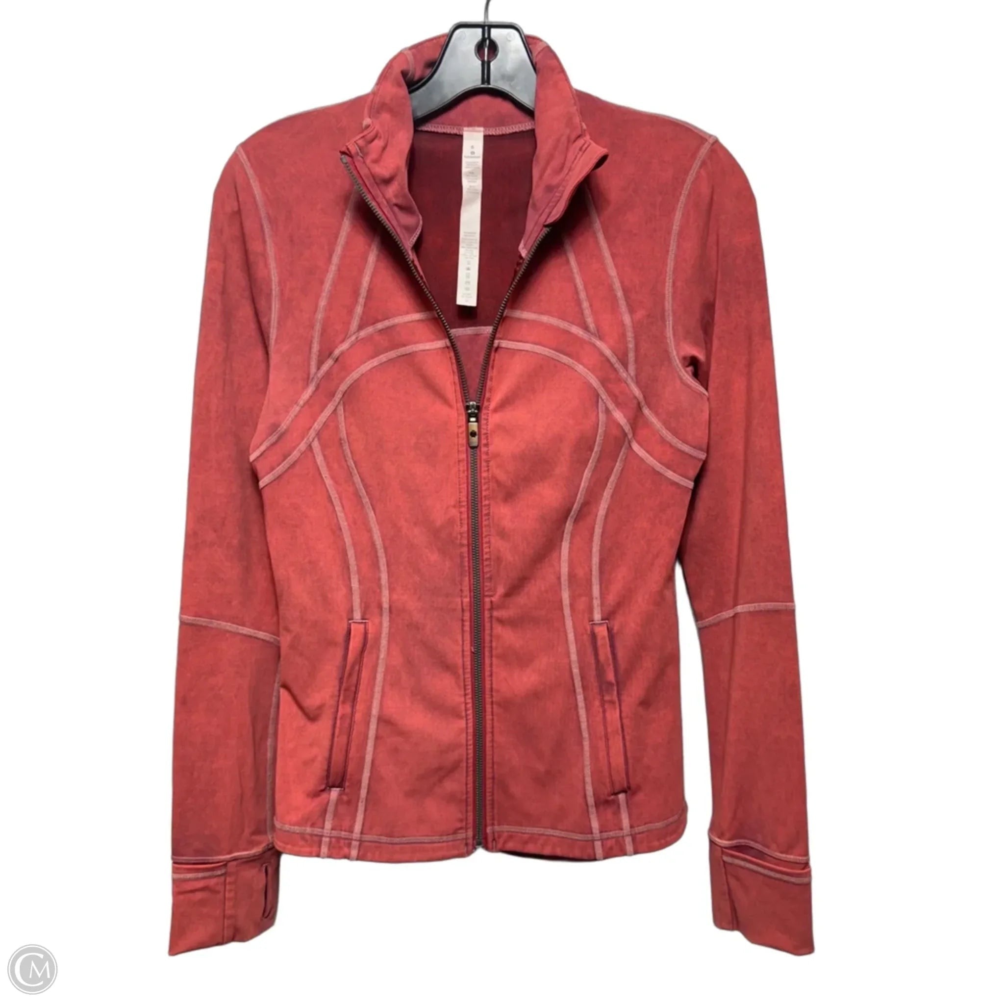 Athletic Jacket By Lululemon In Red, Size: S