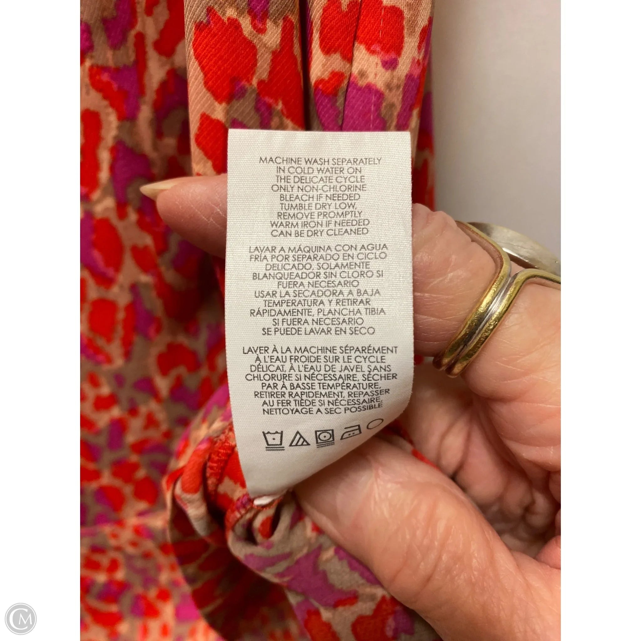 Top Sleeveless By Cabi In Red, Size: L