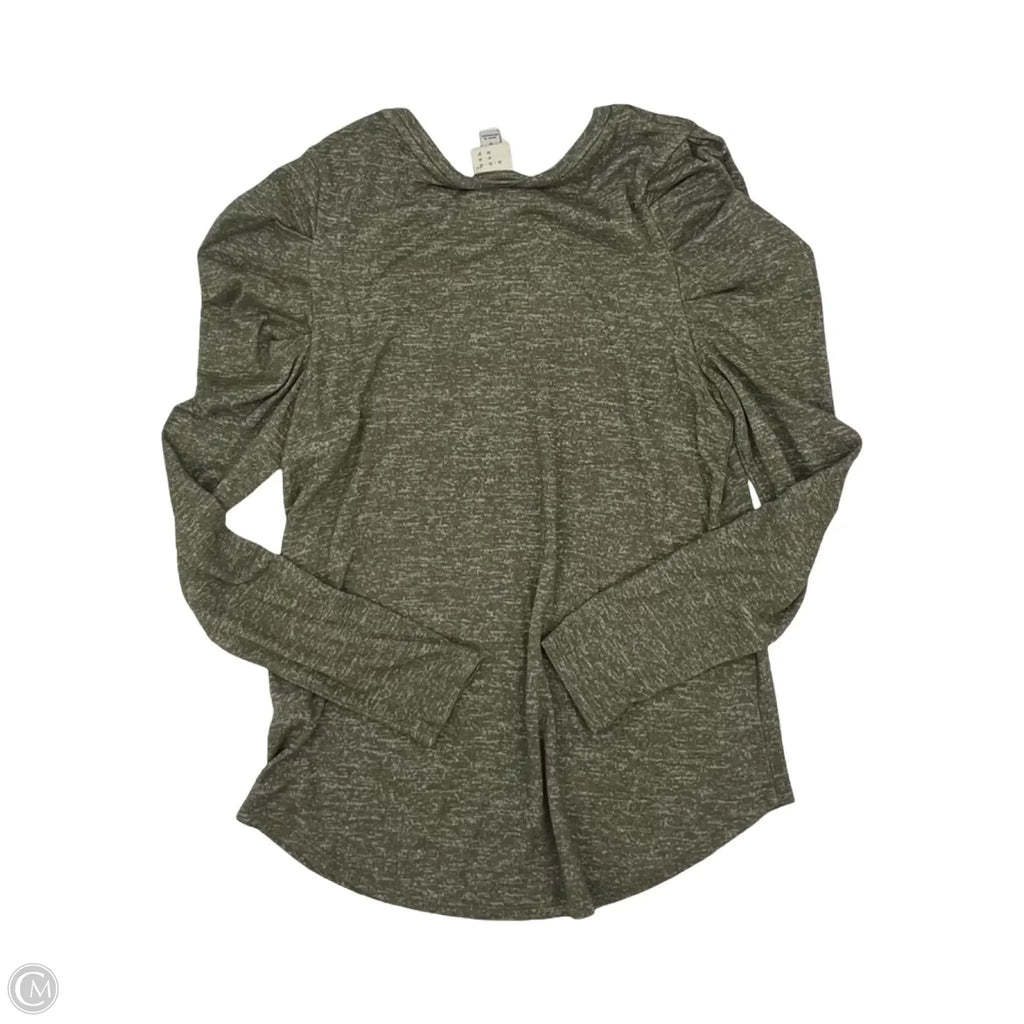 Top Long Sleeve By A New Day In Green, Size: S