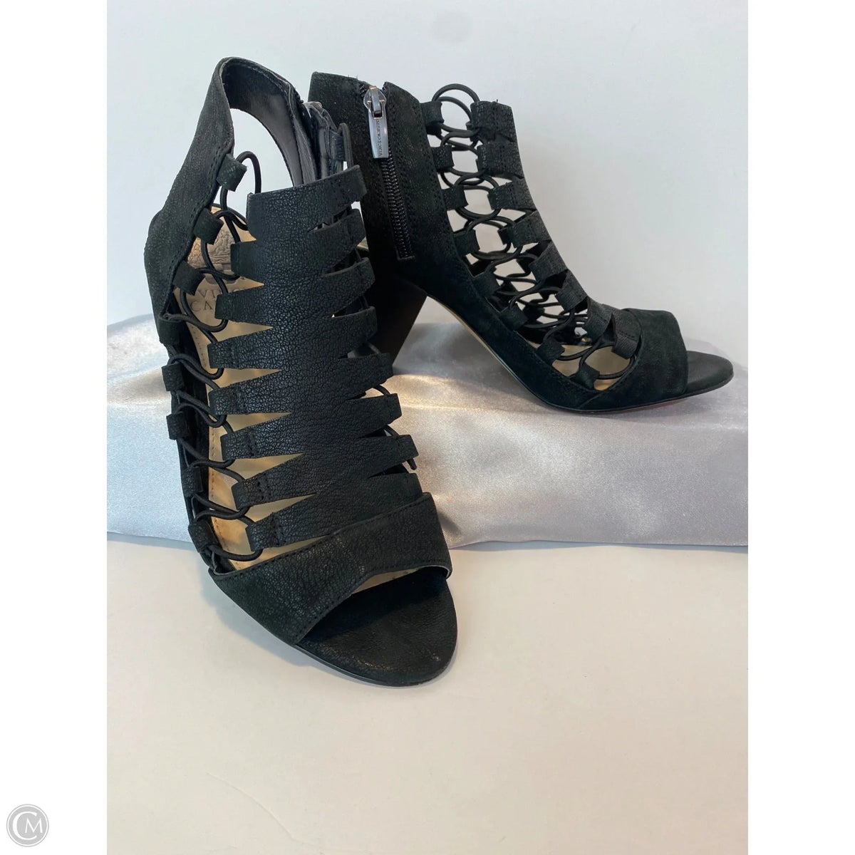 Sandals Heels Block By Vince In Black, Size: 8