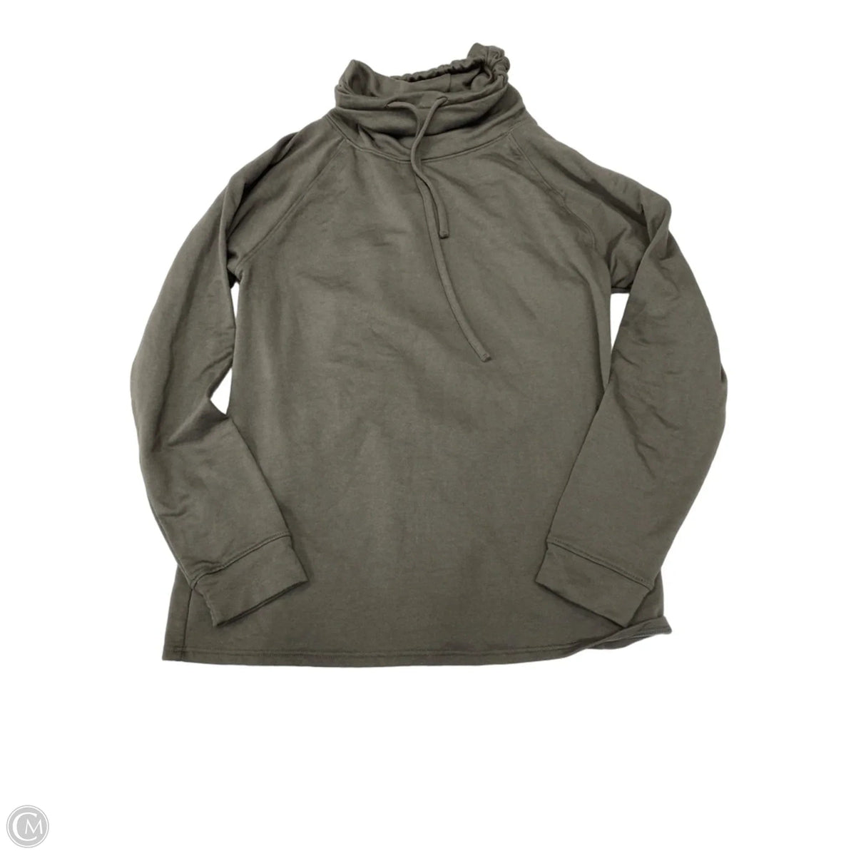 Athletic Top Long Sleeve Collar By 32 Degrees In Grey, Size: S