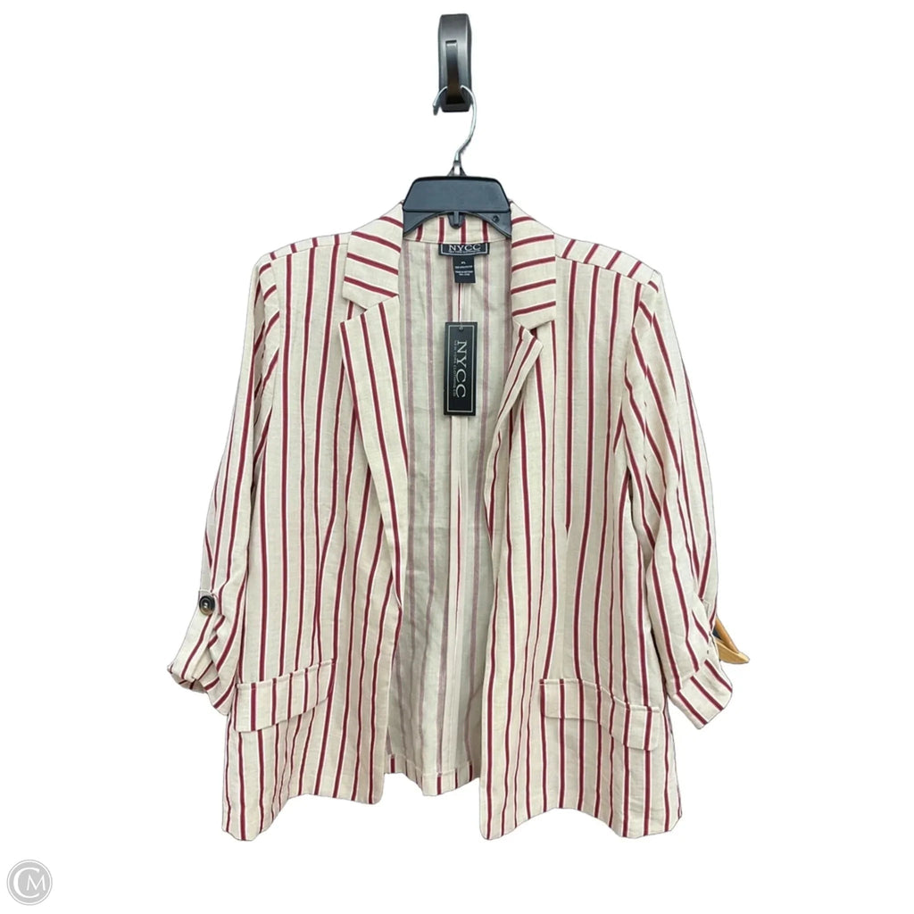 Blazer By Nycc In Striped Pattern, Size: Xl