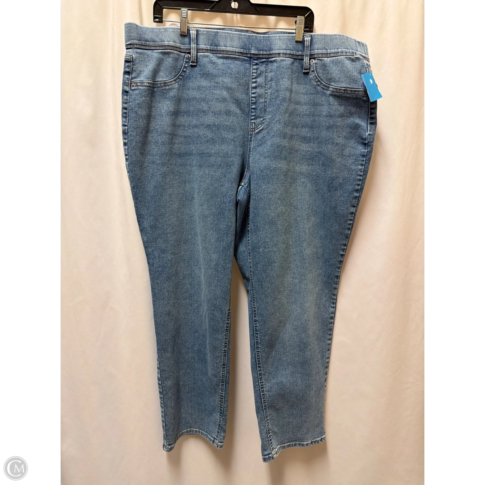 Jeans Straight By Terra & Sky In Blue Denim, Size: 2x