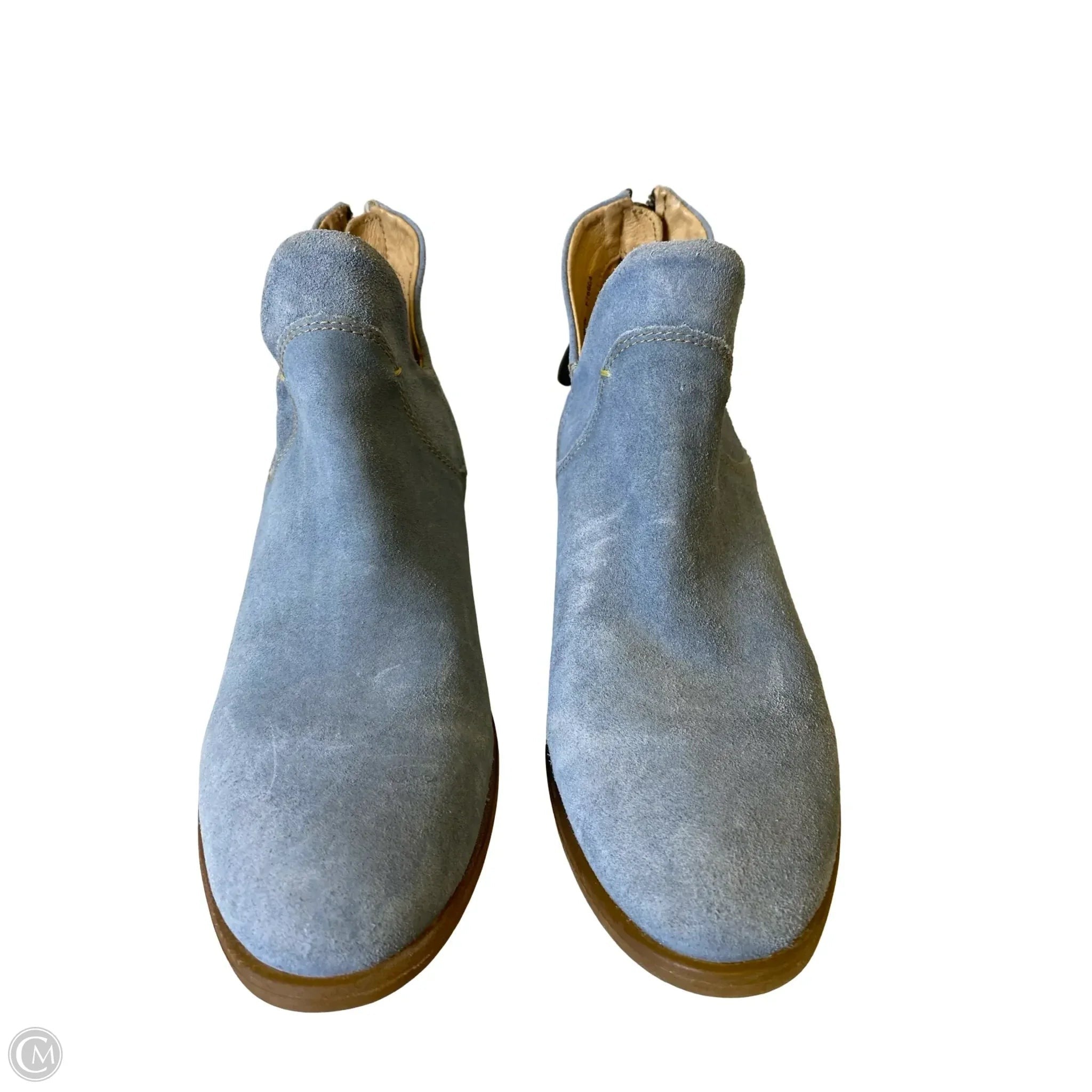 Boots Ankle Flats By Born In Blue & Brown, Size: 6