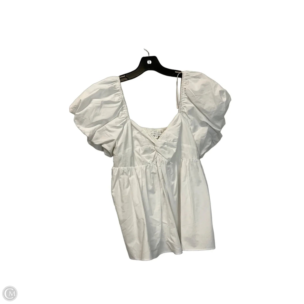 Top Short Sleeve By English Factory In Cream, Size: S