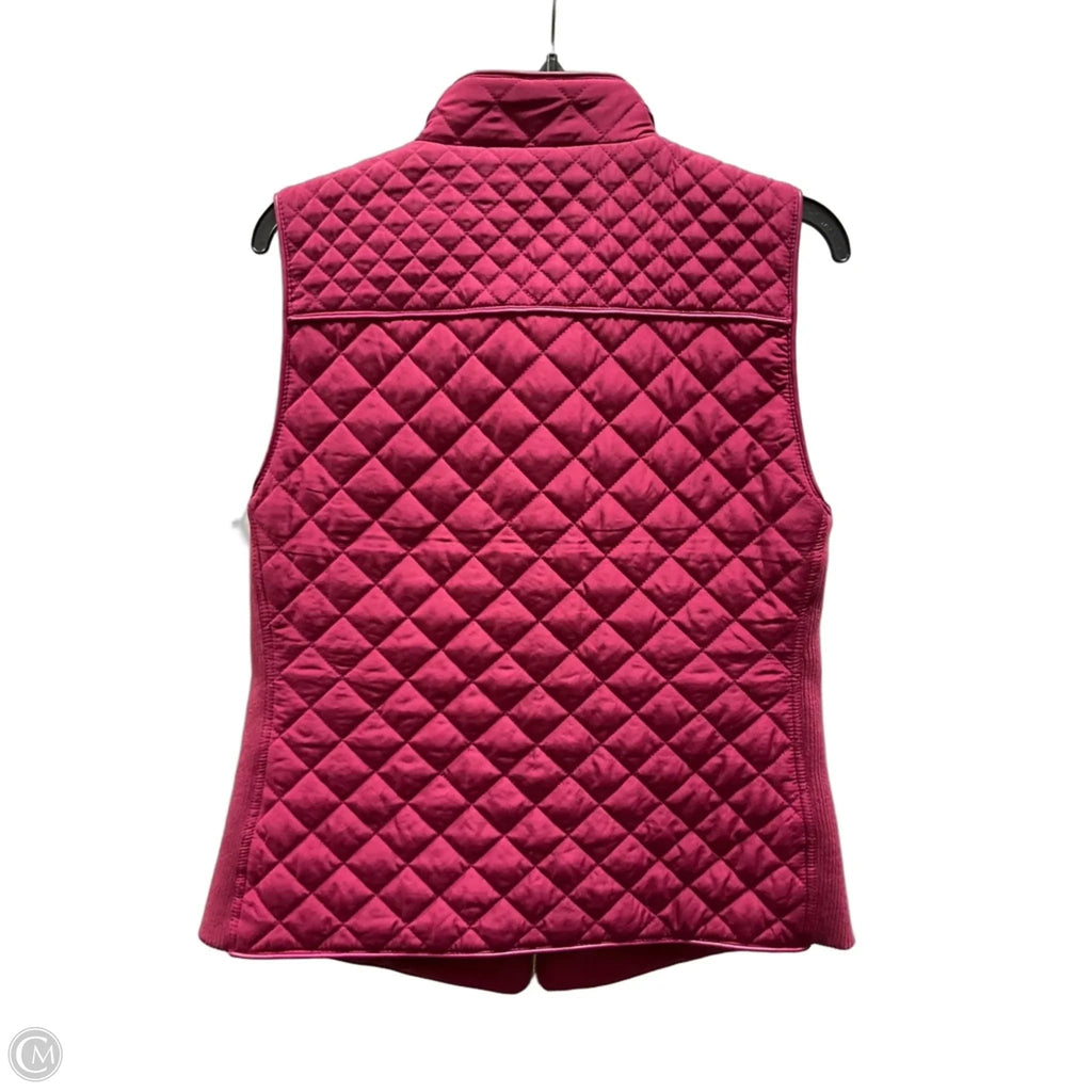 Vest Puffer & Quilted By Chicos In Maroon, Size: M
