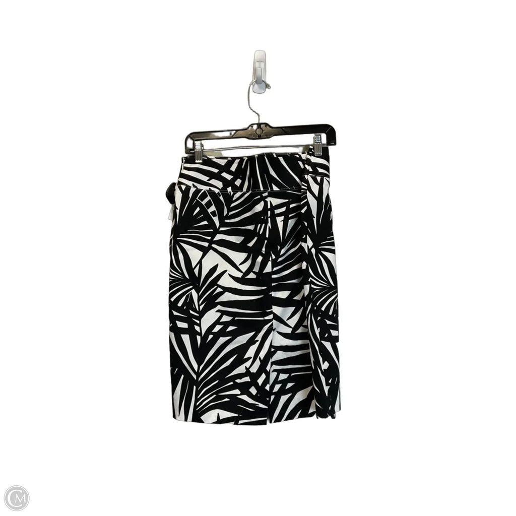 Skirt Midi By Alfani In Black & White, Size: 10