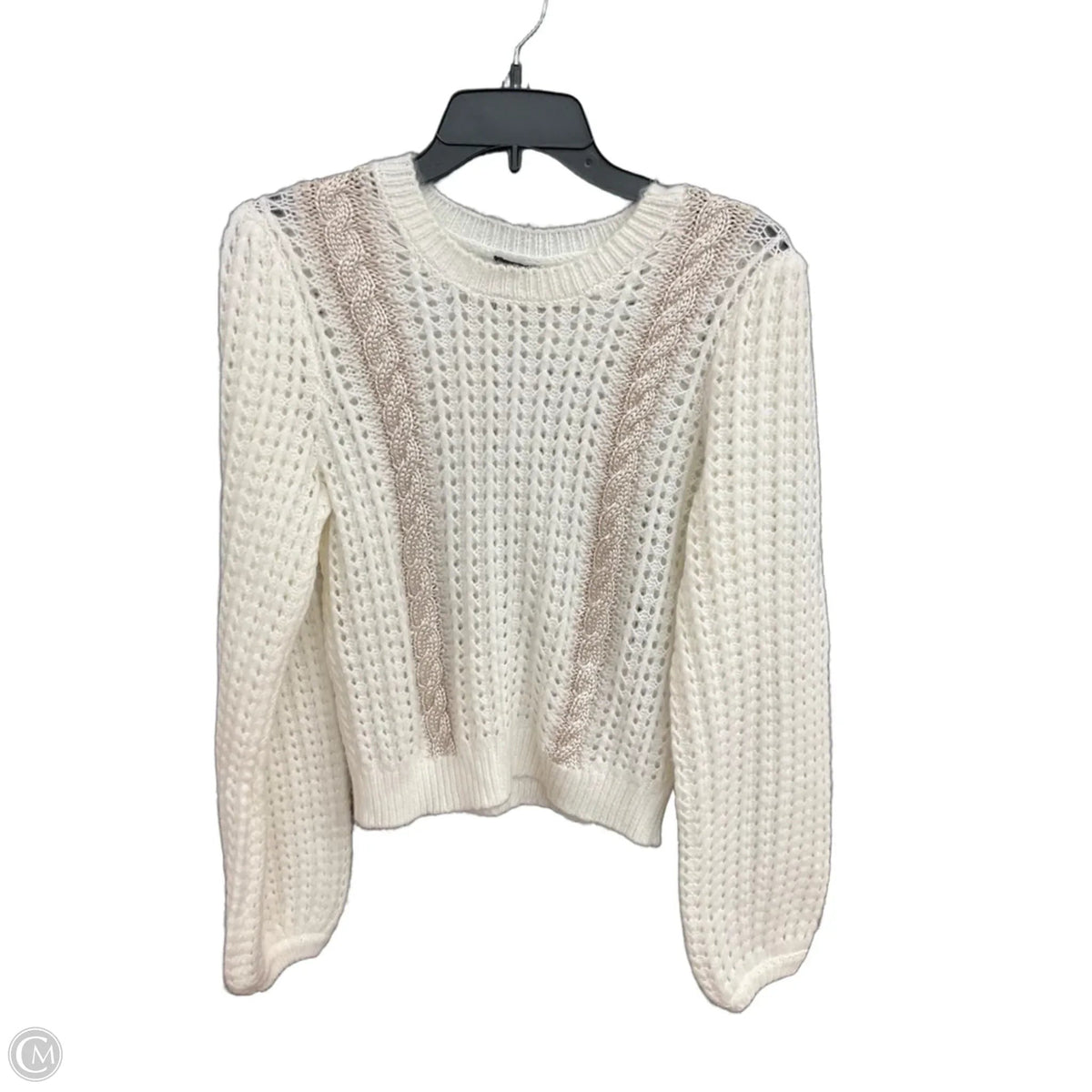 Sweater By Express In Cream, Size: S