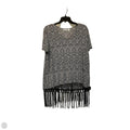 Top Short Sleeve By Cato In Black & White, Size: L
