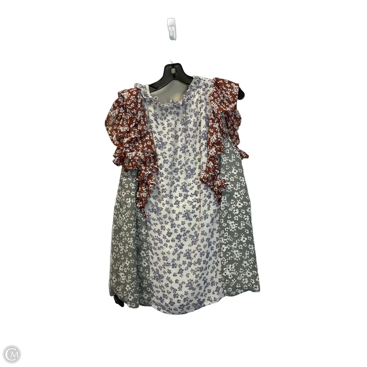 Top Sleeveless By Entro In Floral Print, Size: L