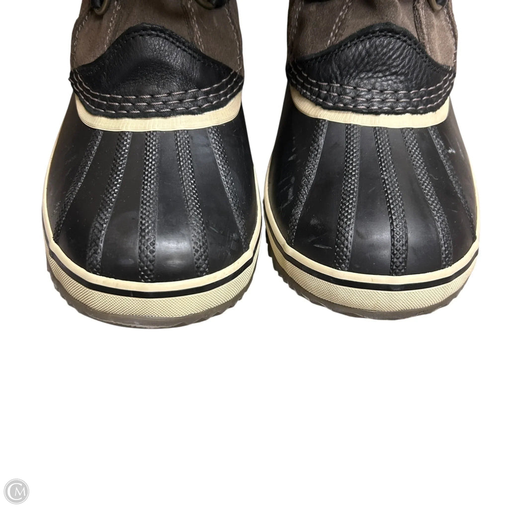 Boots Snow By Sorel In Black & Brown, Size: 10