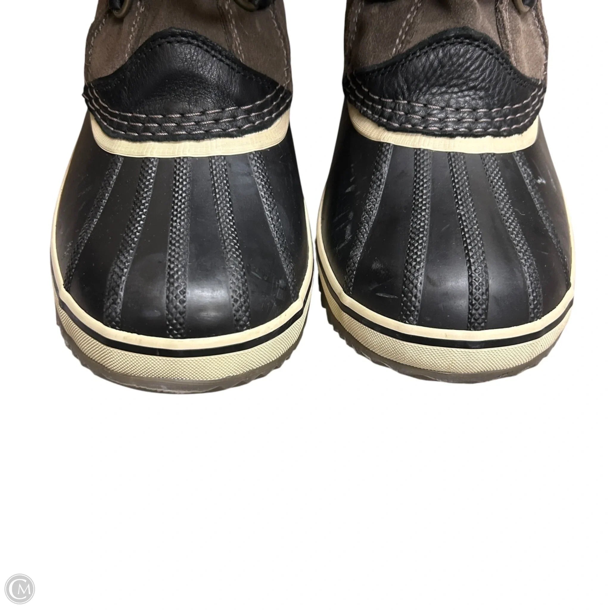 Boots Snow By Sorel In Black & Brown, Size: 10