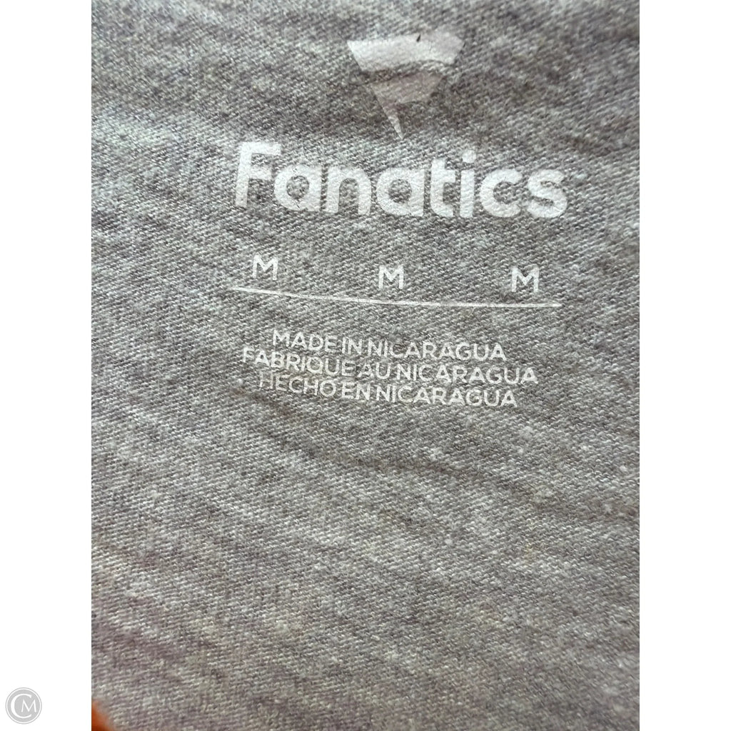 Top Long Sleeve By Fanatics In Orange, Size: M