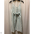 Dress Casual Midi By Saks Fifth Avenue In Blue & White, Size: L