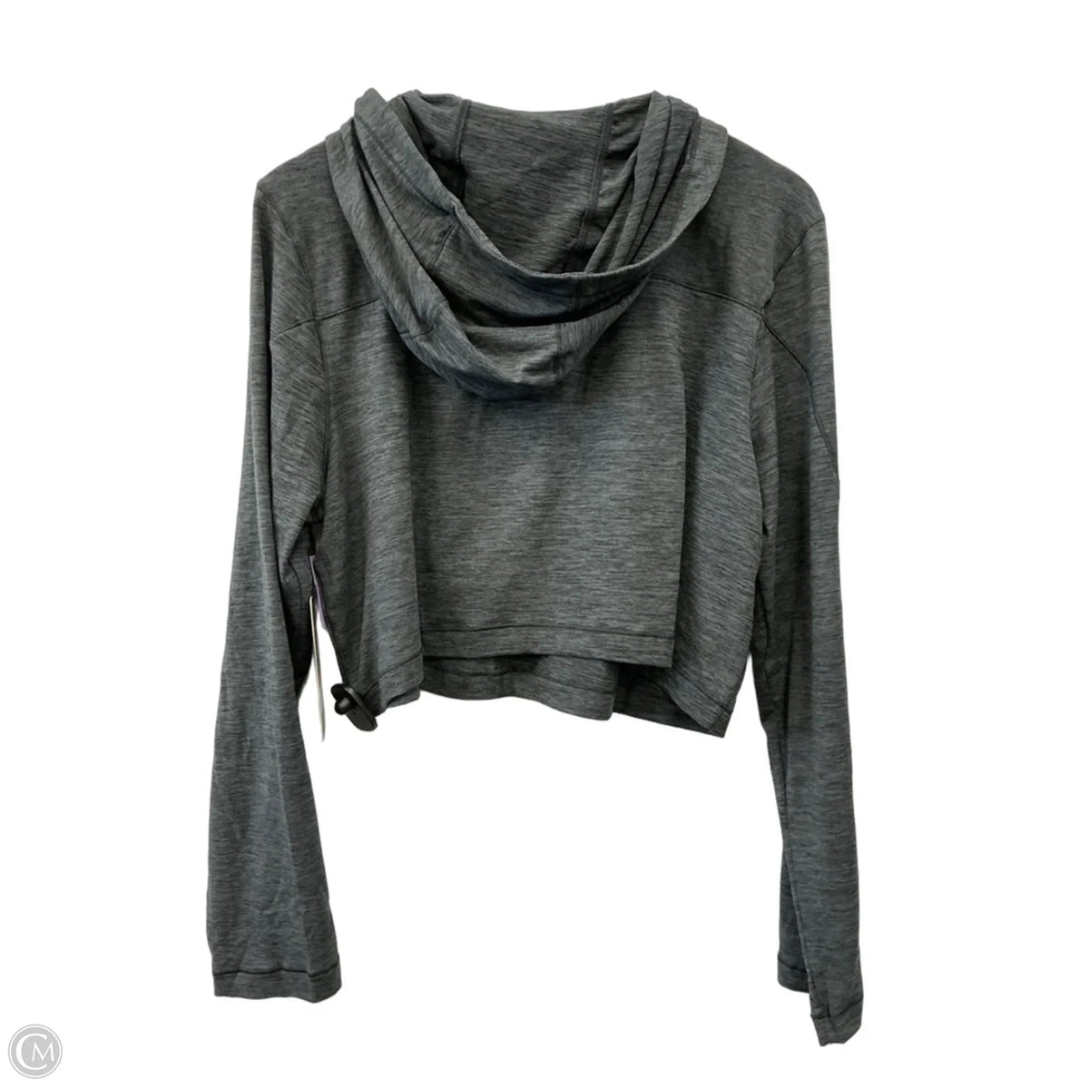Athletic Top Long Sleeve Collar By 90 Degrees By Reflex In Grey, Size: L