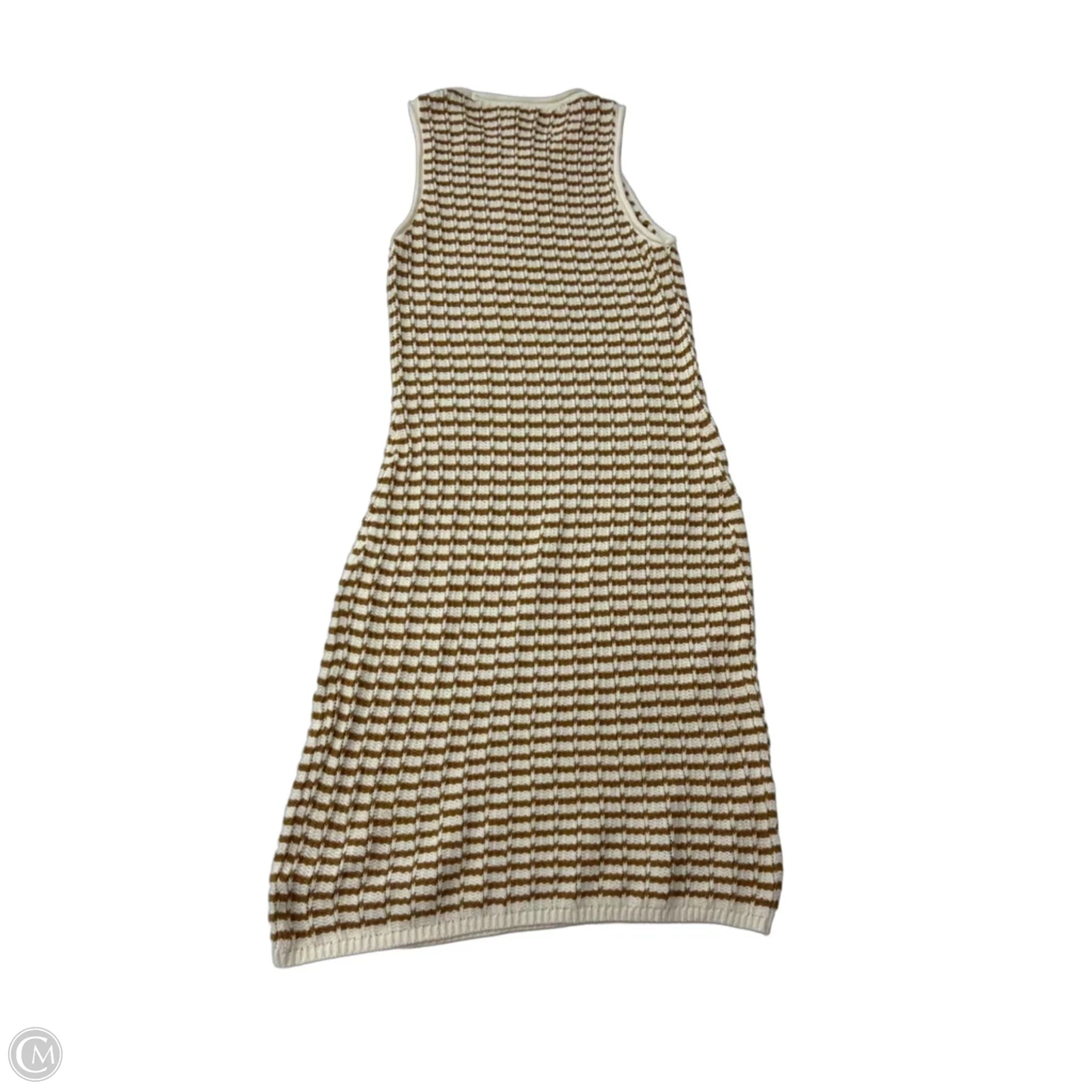 Dress Casual Midi By A New Day In Striped Pattern, Size: S