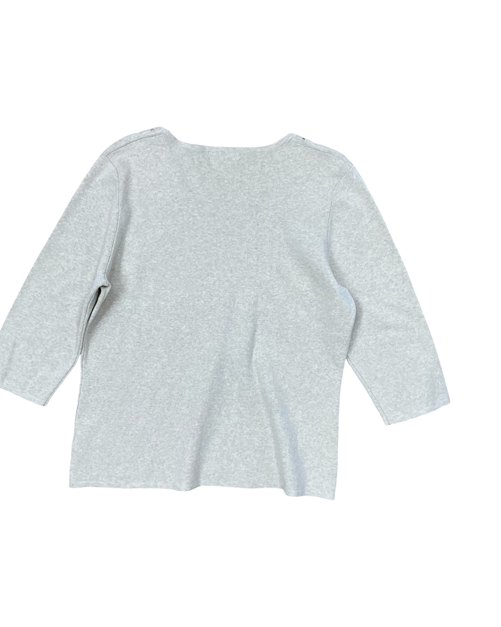 Sweater By Designer Originals In Cream, Size:Xl