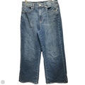 Jeans Wide Leg By Gap In Blue Denim, Size: 8