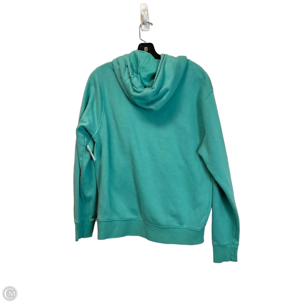 Sweatshirt Hoodie By Nike Apparel In Teal, Size: S