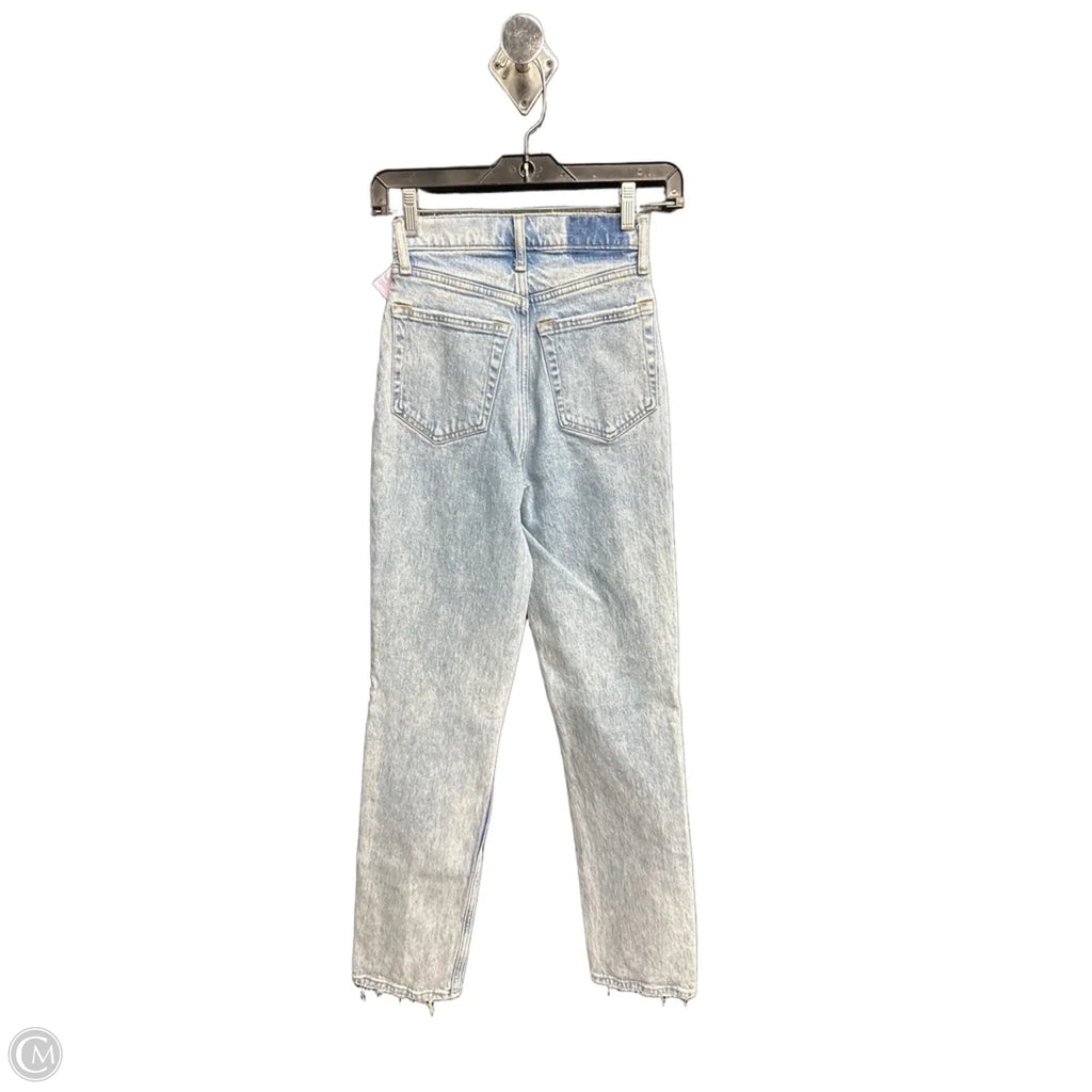 Jeans Straight By Abercrombie And Fitch In Blue Denim, Size: 0