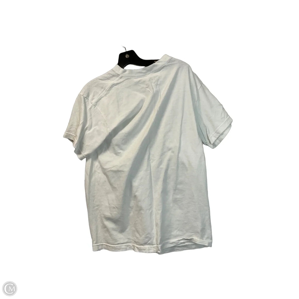 Top Short Sleeve Basic By Clothes Mentor In White, Size: M