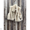 Vest Faux Fur & Sherpa By Bucketlist In Beige, Size: L