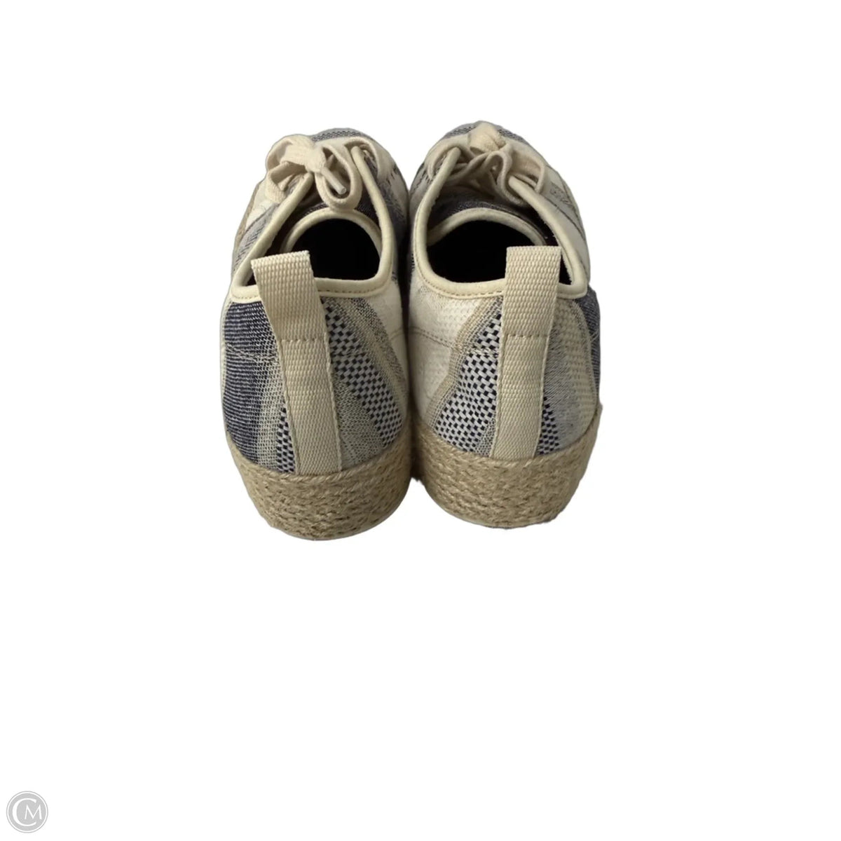 Shoes Heels Platform By Bobs In Blue & Cream, Size: 10